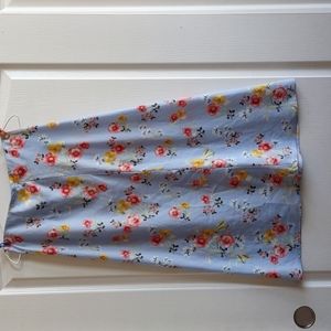 Forever 21 Sky Blue Floral Skirt
